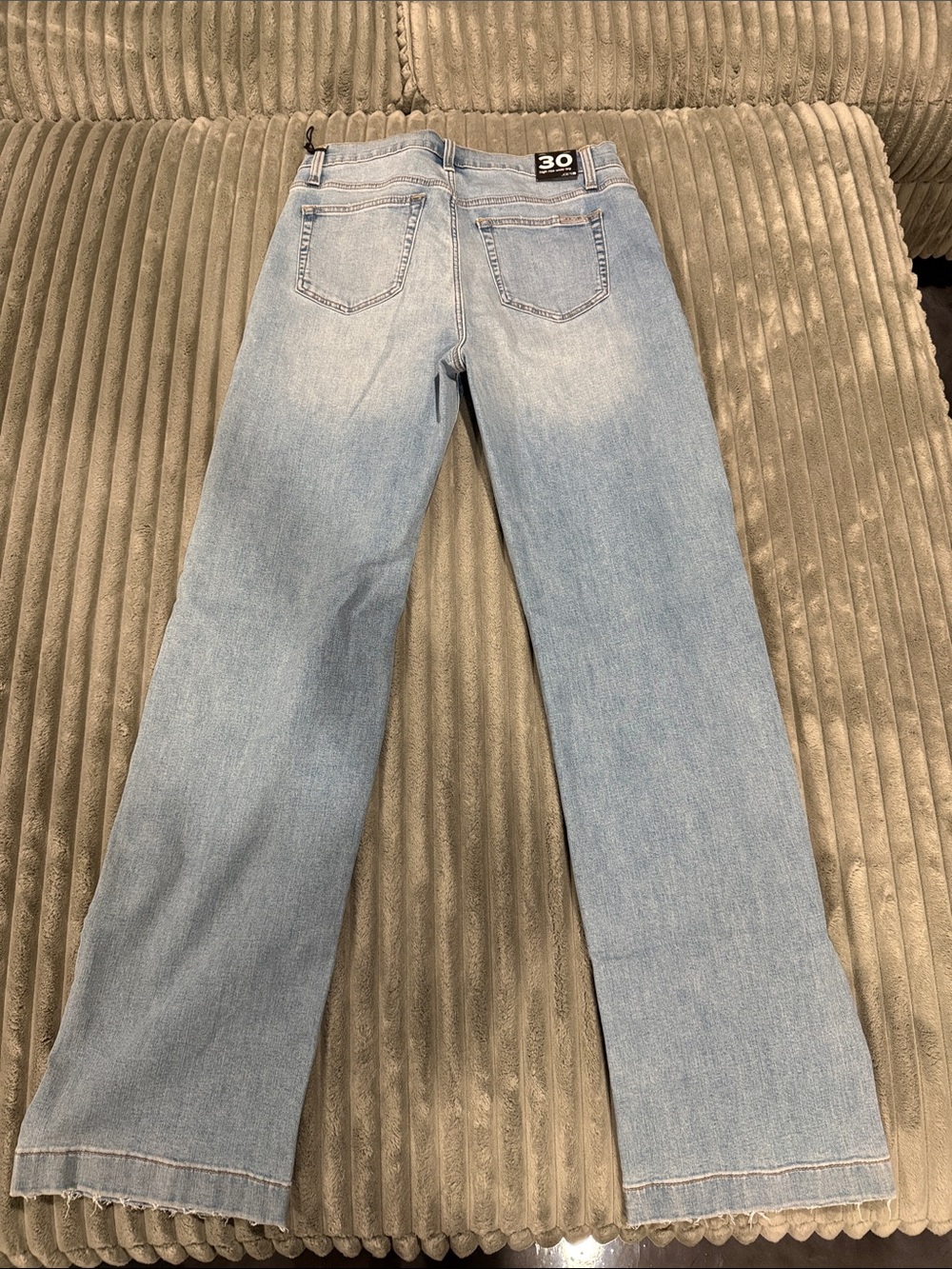 Joe's Jeans Light Blue High Rise Wide-Leg Megan Flare Jeans - Picture 5 of 5